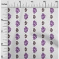 thumbnail image 2 of oneOone Silk Tabby Purple Fabric Block Sewing Craft Projects Fabric Prints By Yard 42 Inch Wide, 2 of 5