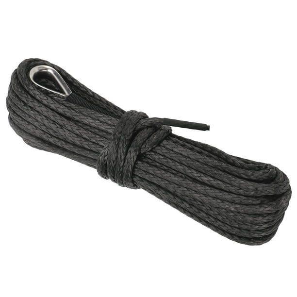Synthetic Winch Rope,Trailer Winch Rope 15m/50ft Winch Line Winch Wire  Luxury Finish 