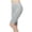 Gray, variant on Staron Women's High Waist Leggings Briefs Casual Lace Shorts Solid Color Stretchy Elastic Waist Control, White 2XL