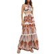 thumbnail image 1 of MKLEKYY Traje De Baño Mujer Natacion Women 2 Piece Swimwear+1 Piece Cover Up Three Piece Vintage Print Swimsuit Monokini Bikini 2 Piece Swimsuits Three Piece Tankini Set, 1 of 6