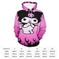 thumbnail image 3 of KUROMI Hoodie with Pocket Anime for Men Women Couple Gift, 3 of 7