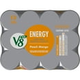 V8 +ENERGY Peach Mango Energy Drink, 8 fl oz Can (Pack of 12)