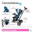 thumbnail image 2 of The Baby Shop Triciclo Infantil Azul Evolutivo Carriola Para Bebé 3 En 1 Tr-996, 2 of 4