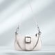 thumbnail image 5 of Bolso Axila Con Cadena para Mujer Bolso Elegante Color Sólido Bolso para Mujer (blanco), 5 of 9