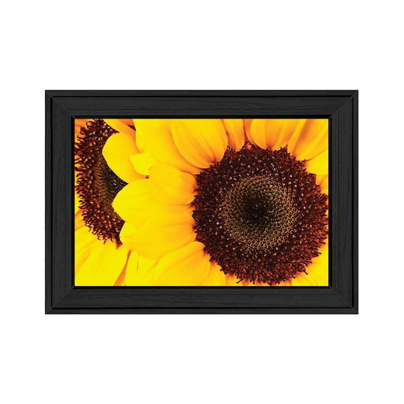 Trendy Decor 4U "Sunflower Portrait" Framed Wall Art, Modern Home Décor Black Framed Print for Living Room, Bedroom & Farmhouse Wall Decoration by JG Studios 15"x21"