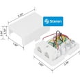 thumbnail image 5 of Steren Telephone 4C Dual Surface Jack, White - Seamless Phone Connectivity Solution - 300-146WH, 5 of 6
