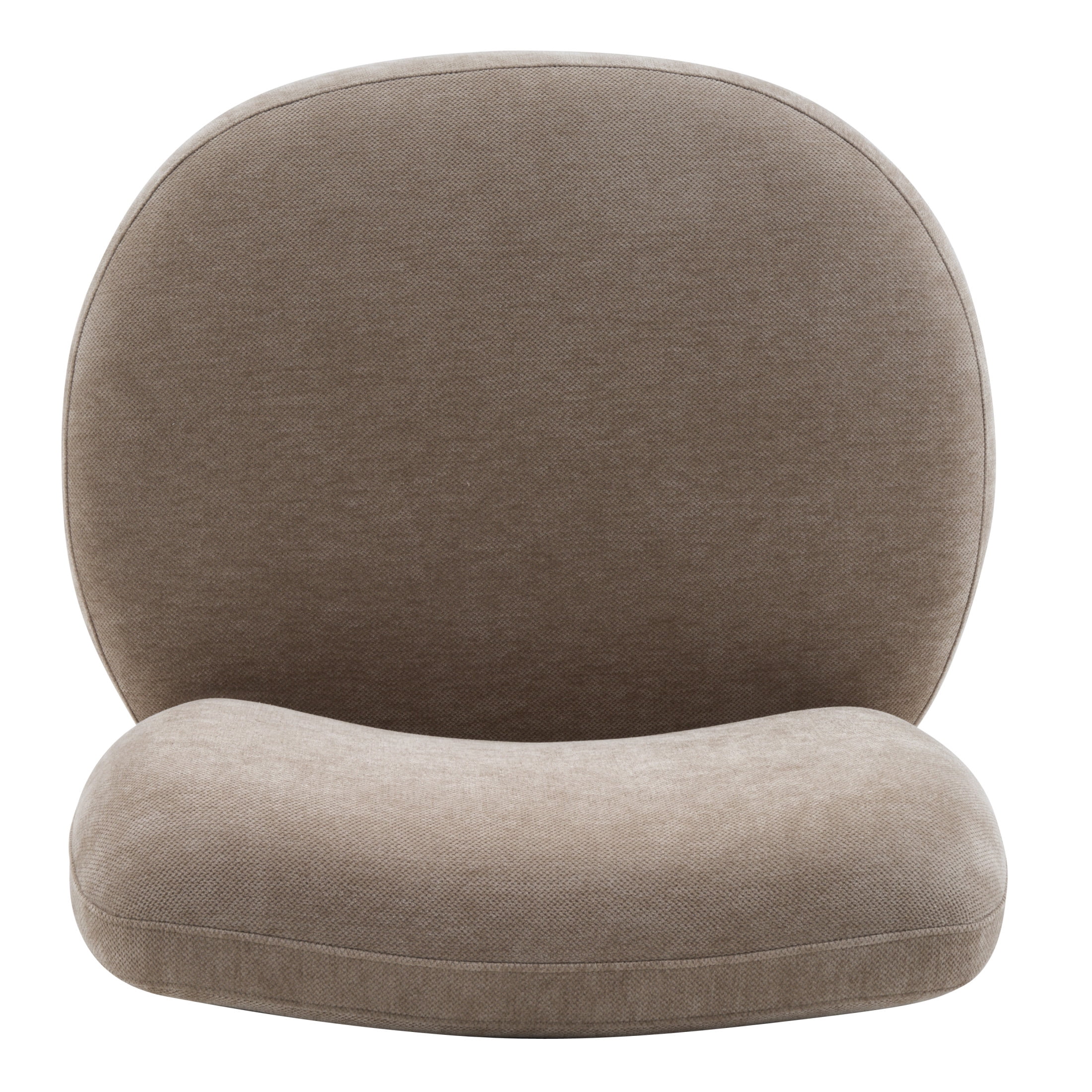Christopher Knight Home Modern Upholstered Armless Accent Chair with Wood Legs, Wide Seat, Light Brown, Set of 2