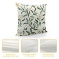 thumbnail image 4 of Covers ,Green Soft Pillows Cover with Floral Pattern,Square Farmhouse Decorative Pillowcase for Bed,Living Room,Outdoor, 4 of 5