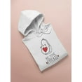 thumbnail image 3 of Be Mine Avocado Hoodie Women -Image by Shutterstock, Female XX-Large, 3 of 4