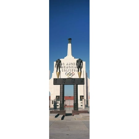 - Entrance of a stadium Los Angeles Memorial Coliseum Los Angeles California USA Canvas Art - Panoramic Images (15 x 5)