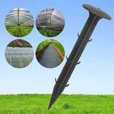 Pack of 50 Tent Stakes Hard Plastic Ground Nail Stakes for Tent Pegs Camping Hiking or Picnic Tarpaulin Used as Garden Ground Cover
