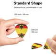thumbnail image 4 of 6 Pack Deutschland Flag Guitar Picks In Leather Picks Holder For Bass Electric Acoustic Guitars, 4 of 7