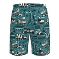 thumbnail image 6 of Naloa Modern Excavator Men's Beach Shorts, Surfing shorts, Swim trunks, Quick Dry Swim Trunks for Surfing Beach Fun - 3X-Large, 6 of 9