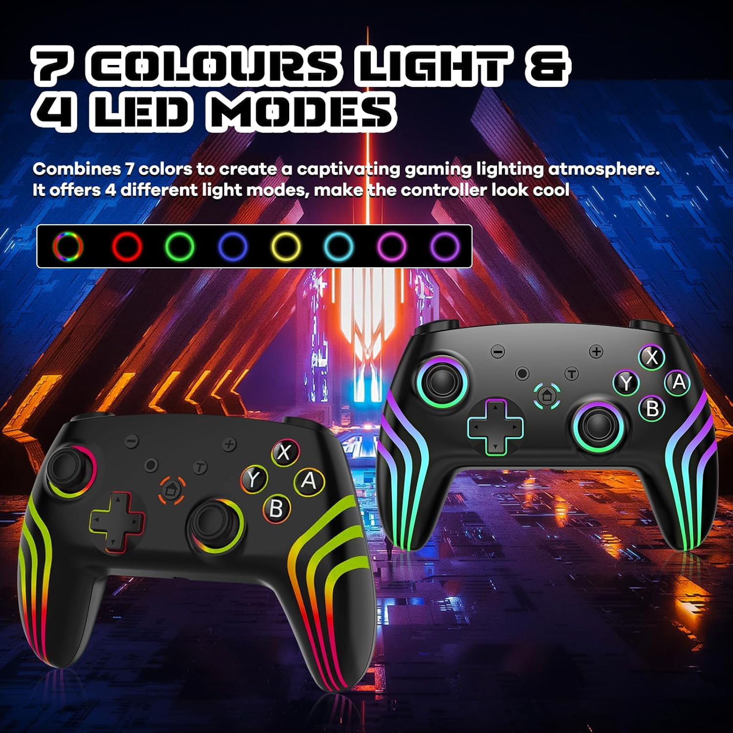Wireless Pro Controller for Switch/Switch 2/Lite/OLED/PC