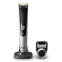 Philips Norelco QP6520/70 Oneblade Pro Hybrid Electric Trimmer and Shaver (Black/Green)