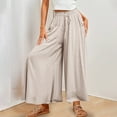 thumbnail image 2 of Bogo Linen Pants Women Petite Plus Long Women'S Pants Plus Size Petite Khaki Pants For Women High Waisted Sweatpants Women Long/Tall Length Baggy Womens Black High Waisted Wide Leg Trousers, 2 of 6