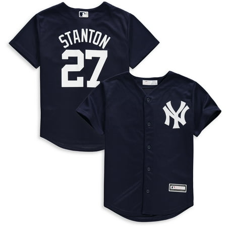 Giancarlo Stanton New York Yankees Majestic Youth Fashion Official Cool Base Player Jersey -