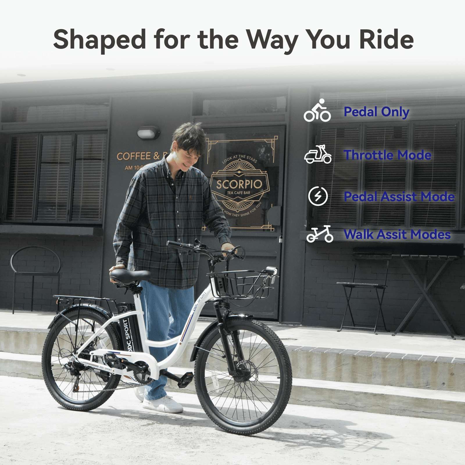 24 Inch Cruiser Electric Bike, E-Bike for Adults, Ebike with 960WH Removable Battery, Step Through Ebike for Women Men,City Electric Bicycle,for City Commute