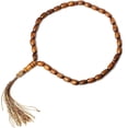 thumbnail image 4 of Elegant Sandalwood Prayer Beads 33 Pieces 8mm Diameter with Charms for Daily Use and Worship, Brown, 4 of 5