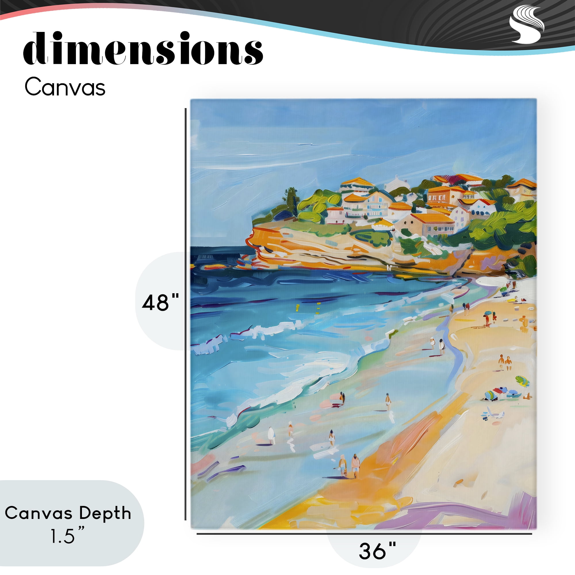 Stupell Industries Bondi Beach Cove Canvas Wall Art, design by The Prints Vibe
