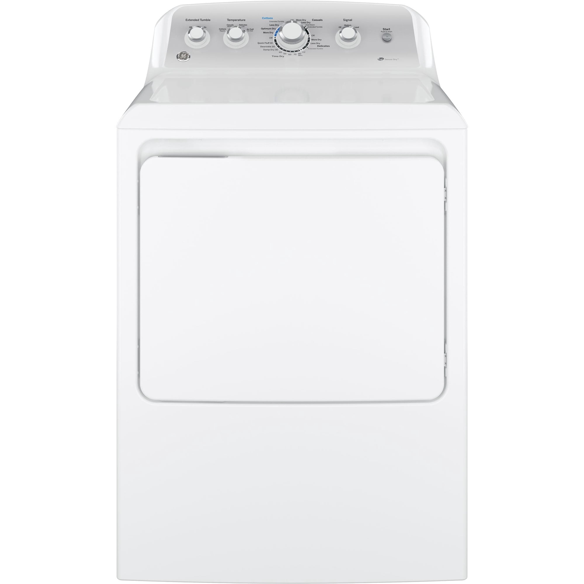 GE Appliances 7.2 cu. ft. Gas Dryer with Aluminized Alloy Drum and HE Sensory Dry