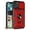 Red, variant on For Apple iPhone 15 Pro (6.1") Built in Sliding Camera Lens Protection & Finger Ring Stand Holder Hybrid Shockproof Phone Case Cover by Xpression - Blue