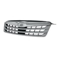 thumbnail image 2 of For 2010-2012 Outback Front Center Grills Silver Shell, Gray Insert Plastic Q, 2 of 5