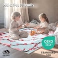 thumbnail image 4 of ODIKA 4'x6' Machine Washable Non-Slip Area Rug, Cherry Blossom Porch Elegant Welcome Statement High Traffic Rug, Pink, 101913, 4 of 7