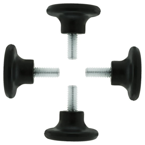 M8 x 18 x 38mm Leveling Adjustable feet Furniture Protector for Desk Leg 4pcs