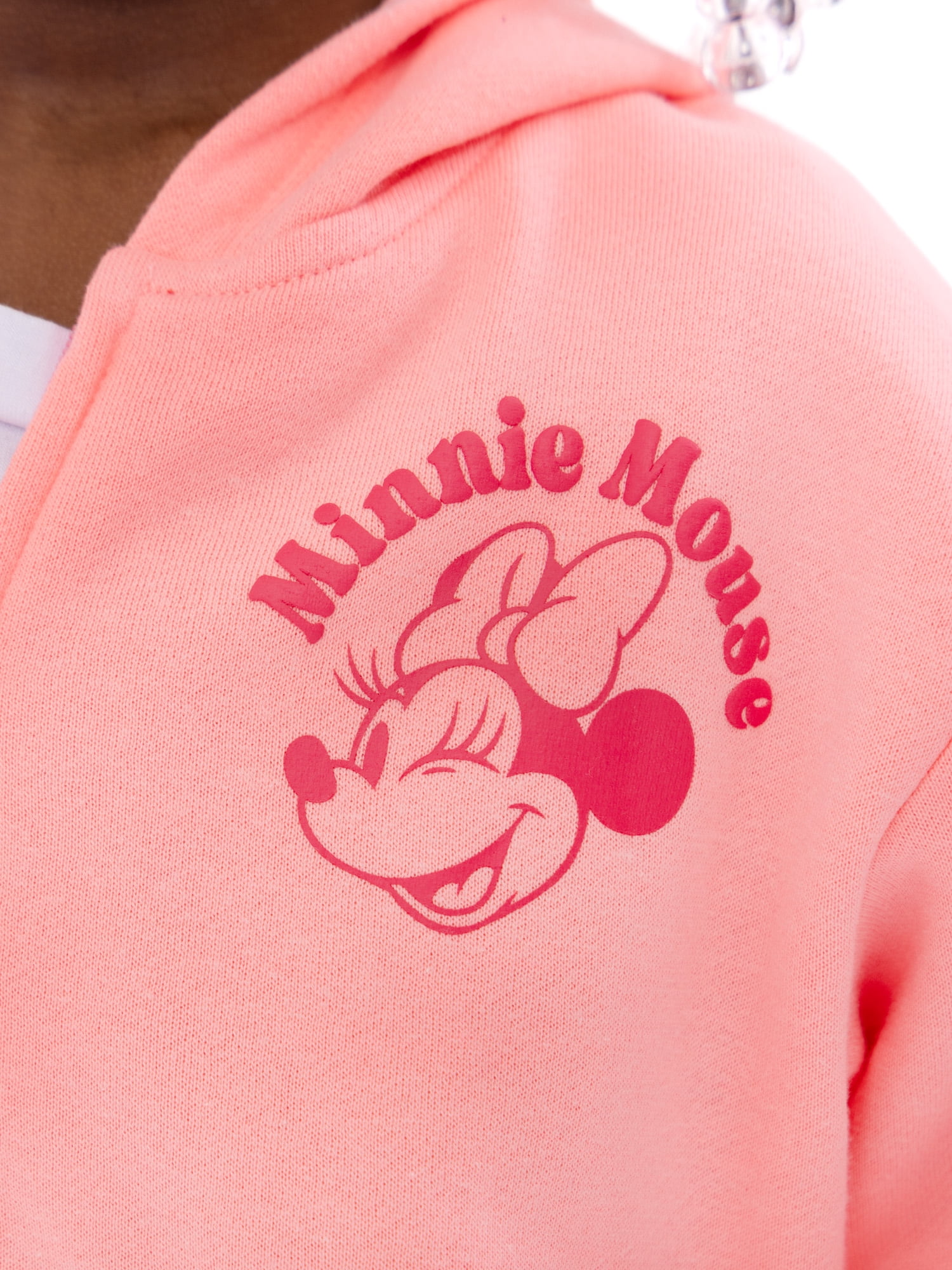 Minnie Mouse Toddler Girls' Full Zip Graphic Hoodie, Sizes 12M-5T