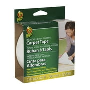 Duck  1.41  W x 42 ft. L Polyester  Indoor  Carpet Tape