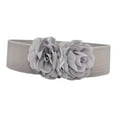 thumbnail image 3 of yuksok Womens Wide Belt Casual Corset Belt Elastic Waist Belt for Coat Dress Decoration Gray, 3 of 9