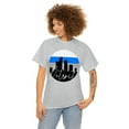 thumbnail image 2 of Cypher Sage Detroit Skyline Shirt - Unisex Heavy Cotton Tee Shirt, 2 of 9