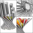 thumbnail image 4 of Lishi Panier à Fruits Pliable en Acier Inoxydable Argenté, 4 of 5