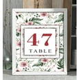 thumbnail image 2 of Darling Souvenir Calligraphy Table Numbers Rose Blossom Elegent Chic Table Top Cards-4" x 6" (1 to 40), 2 of 5
