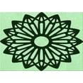 thumbnail image 1 of Ahgly Company Machine Washable Indoor Rectangle Transitional Dark Forest Green Area Rugs, 2' x 4', 1 of 7