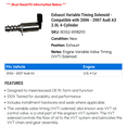 thumbnail image 2 of Exhaust Variable Timing Solenoid - Compatible with 2006 - 2007 Audi A3 2.0L 4-Cylinder, 2 of 2