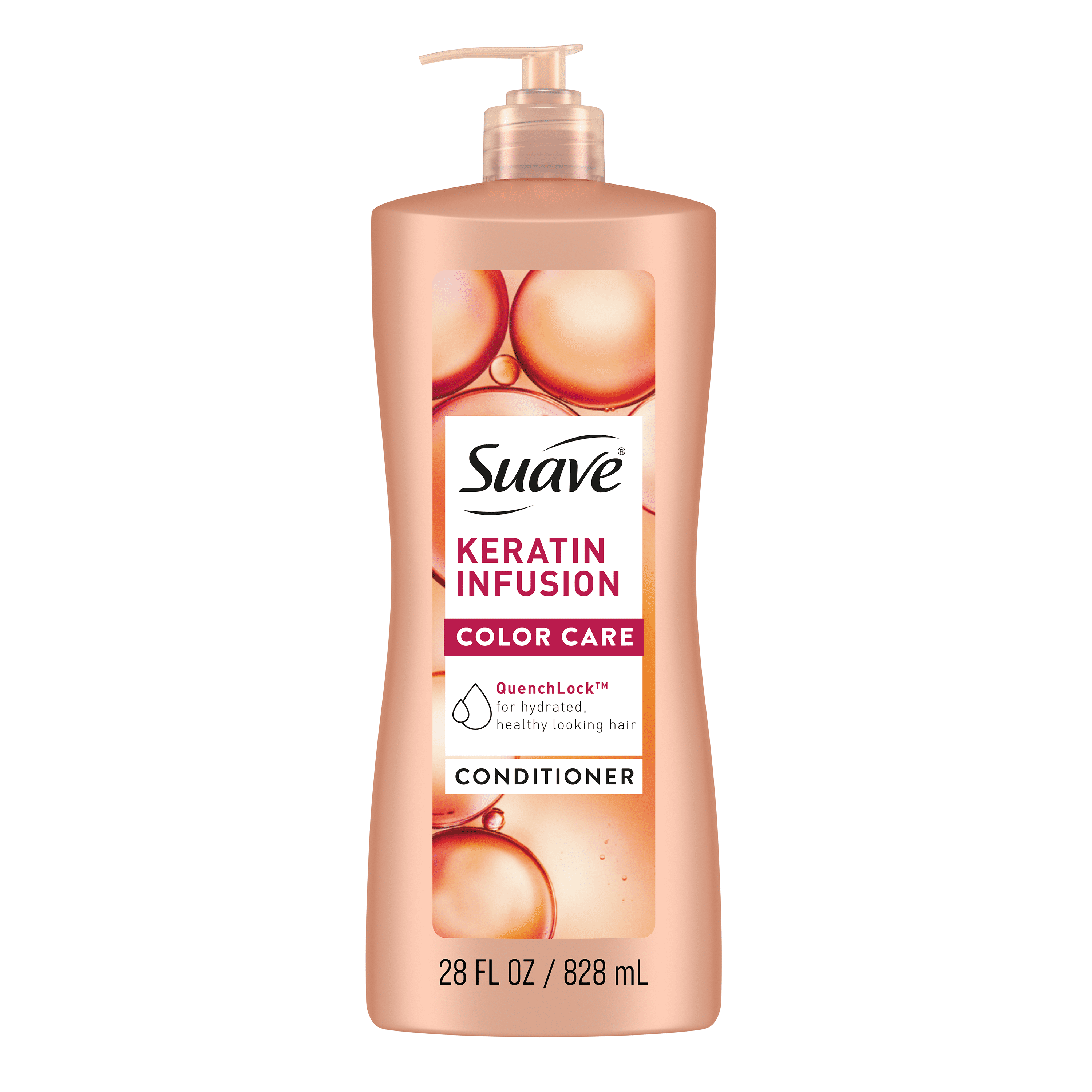 (4 pack) Suave Professionals Keratin Infusion Shampoo with Pump, Color Care, 28 fl oz