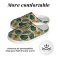 thumbnail image 6 of Goofa Pineapples Palm Leaves Print Womens Mens Cotton Lightweight House Slippers , Washable Home Slippers,Indoor Comfy Bedroom Cozy Slippers-42/43, 6 of 7
