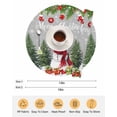thumbnail image 6 of 15 Inch Round Placemats Set of 6, Grey Christmas Non Slip Heat Insulation PP Table Mats, Xmas Tree Ball Snowflake Winter Gifts Washable Place Mats for Kitchen Dining Party Table Decor, 6 of 7
