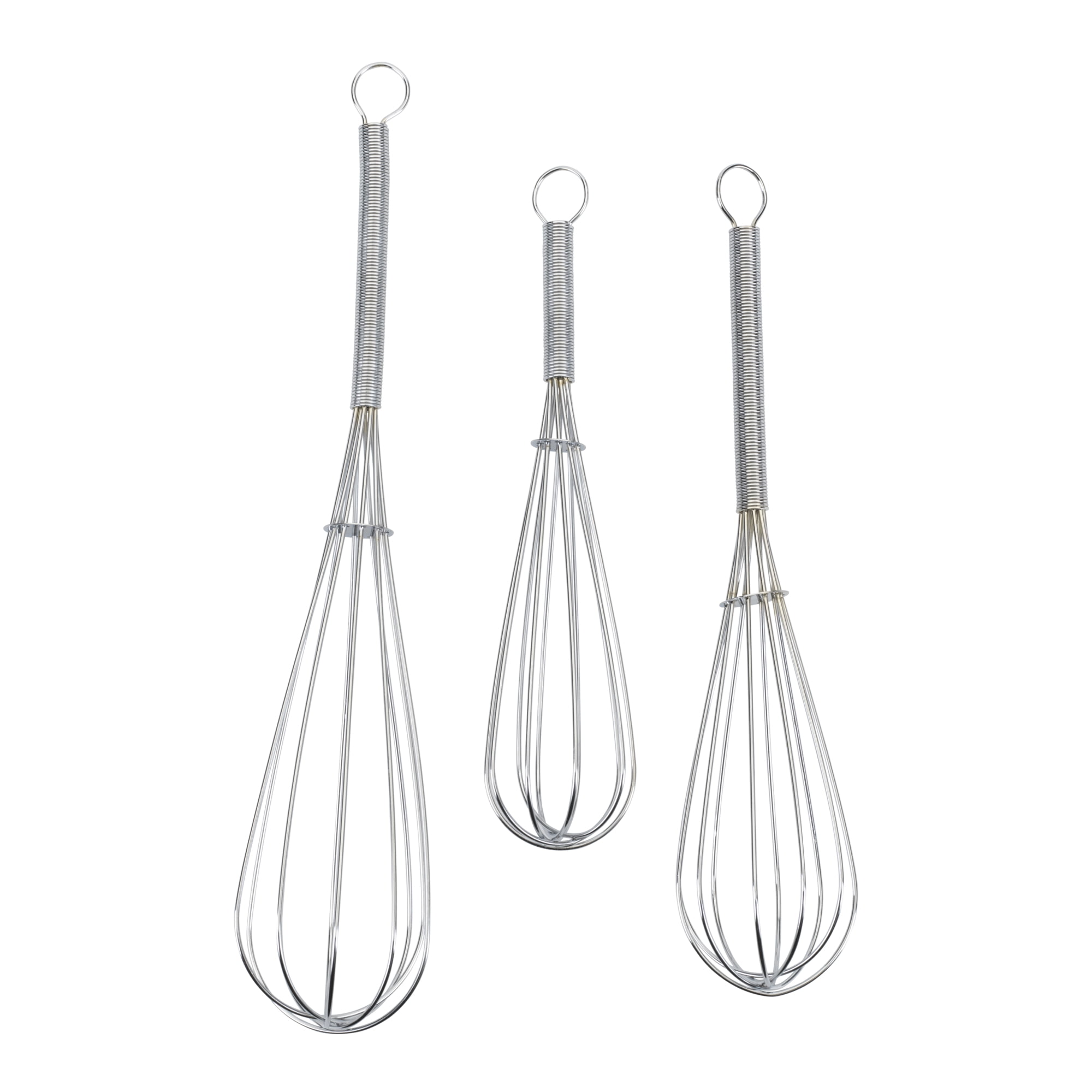 GoodCook PROfreshionals 3-Piece Triple Chrome Plated Balloon Whisk Set, Assorted Sizes