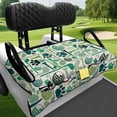 thumbnail image 4 of XYZCANDO Golf Ball Paw Print Golf Cart Seat Cover | 4 Storage Pockets Non-Slip | For Men Women Golf Lovers Pet Owners, 4 of 9