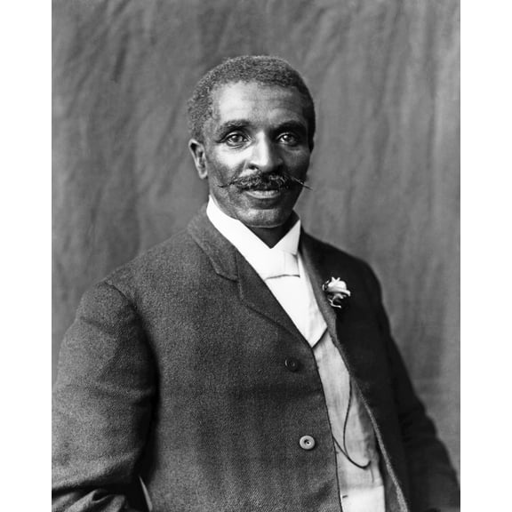 Print: George Washington Carver, Half-Length Portrait, Facing Right