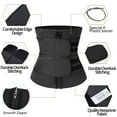 thumbnail image 4 of COMFREE Plus Size Neoprene Sauna Waist Trainer Corset Sweat Belt for Women burn Calorie Workout Compression, 4 of 5