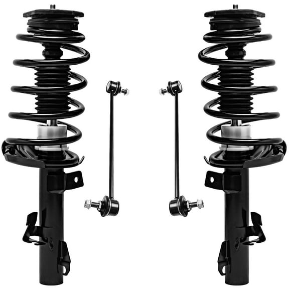 Detroit Axle - Front Struts Kit for 2012 2013 2014 2015 Mazda 5, Struts w/Coil Spring Sway Bar Links Replacement Suspension Struts Shocks Assembly