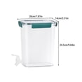 thumbnail image 4 of Matsuzay Agua fría Bebida Fruta Tetera Nevera Botella Jarra Cerradura Tapa Bebida Dispensador Tanque 4.5L Gran capacidad Fiesta Limonada Teteras Verde 4.5L, 4 of 6