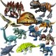 thumbnail image 1 of Bloques de construcción de Parque Jurásico para niños, dinosaurios, Velociraptor, Raptor, Indominus, Rex, Indoraptor, modelo de bestia, juguetes de figuras, 1 of 5