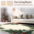 thumbnail image 2 of ODIKA 3'x5' Machine Washable Non-Slip Area Rug, Nordic Woodland Christmas Hearth With Traditional Festive High Traffic Rug, Green, 148473, 2 of 7