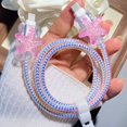 thumbnail image 2 of Tianyeda 2Pcs Charging Cable Protectors with 1pc Spiral Protective Rope, 2 of 5