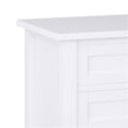 thumbnail image 4 of Home Square 2-Piece Wood 24" Transitional Bedside Nightstand Table Set in White, 4 of 9